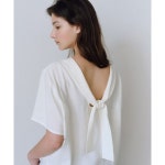 매장정품 [3월 12일 배송] 유라고 URAGO Back tie half blouse U260201 221653 : 에프터스콜레