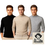 목폴라 목티목폴라티 리부 반목티 목폴라니트 회색니트 반폴라 남자정장니트 니트티셔츠 폴라티 : 숙이네마트1