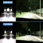 QKVCX 4x6 LED 헤드라이트 60W Hi/Lo 밀폐 빔 레드 데빌 DRL 교체 1986 Che-vrollet CK 10 H4656 H4651 H4642 H4668 피터빌트 : 디에스... 