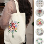 십자수 프랑스 자수 에코백 재료 자수 에코백 만들기 키트 가방 : 마켓소리네