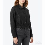 가니 블랙 텍스쳐드 클로케 쇼츠 자켓 F9579 099 텍스쳐 숏 : 리아부티크