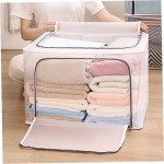언더베드 침대밑 의류 속옷 수건 보관 정리함 방수 투명창 리빙박스 이불 옷가지 : 호숨농장
