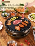 실내 숯불 화로 캠핑 아궁이 가마솥 고기구이 화로대 그릴망 바디+그릴망 : 더히상회