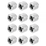 210137 Dracaena.io 12팩 G0.6cm(1/4인치) 스레드에서 14mm 외부 직경, 컴퓨터 수냉 시스템용 하이 바디 디자인의 하드  하드 튜브 14mm... 
