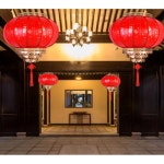 중국식등불 중국식 등롱 샹들리에 빈티지 새해 경사 대롱 정원식당등 발코니 다루등 원형 50 홍백복 흡정판 플러그 : 리코랩실