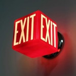 EXIT 유도등 비상구등 복도 조명 통로 출구 안내등 인테리어 피난 라이트 : 모아웨이6488