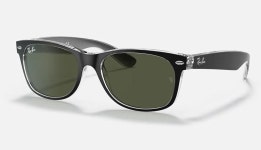 레이밴 뉴 웨이페어러 컬러 믹스 블랙/투명 G-15 52mm 선글라스 RB2132 6052 : 누잘롱