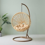 가구샘 1인 라탄 그네의자 H5037 라탄그네 펜션의자 정원의자 라탄의자 테라스의자 의자 : 머니2레드