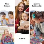 데이 다이아몬드 페인팅 키트 초보자용 Love You 아트 가정용 다이아몬드로 만든 DIY 풀 드릴 그림 장식 14x14인치 G9218-US : 월드픽스윤