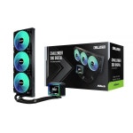 210141 ASRock Challenger 360 디지털 올인원 액체 CPU 쿨러, 7.6cm(3인치) 스마트 디스플레이, 360mm 라디에이터, 3상 펌프 360... 