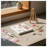 집콕취미 압화 액자 만들기세트 플라워 캔버스 힐링 인테리어 : -제이마켓-