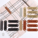 핸드메이드 가죽 라벨 택 수제 공예 DIY 의류 가방 소품 제작 장식 부자재 : haro