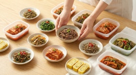 [명품반찬] 모든 수제 메인요리 담기 가정식 집반찬 밑반찬 나물 배달 : 명품반찬가게 집반찬