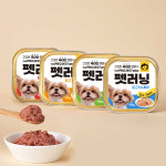펫러닝 국내산 강아지통조림 애견간식 닭고기 캔 100g : 펫더맨