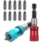 2개 확장 바 비트 고탄소강 육각 샤프트 025인치 635mm 1 4인치 소켓 드라이버 자석 드릴 홀더 공구 01인치 : 트리원1