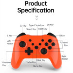 GAMINJA 무선 컨트롤러 지연 없음 블루투스 게임 패드 PC 조이스틱 Nintendo Switch 콘솔 PS3 TV 박스 : 아리아75