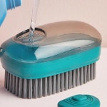 주방 욕실 일체형 원터치 자동 세제 청소솔 세척 브러쉬 : 어썸플래버