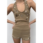 [국내] 자라 ZARA 리브드 버튼 쇼츠 - 올리브 1131/320/515 3378430 : 리즌투바이