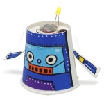 5인용 움직이는 로봇만들기 종이컵 꾸미기 LED 전기회로 : 어린이diy키트만들기샵