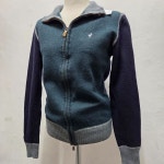 RODRIGO 집업 울 가디건 여 66 J5994 : 스카이빈티지