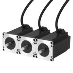 YEJMKJ 3팩 네마 23 스테퍼 모터 2상 1.8° 3Nm(424.84온스·인치) 고토크 바이폴라 101mm 0.8ω 4.2A 4-리드 샤프트 21mm φ8mm 57... 