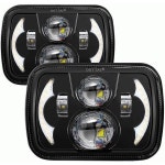 H6054 5x7 7x6 LED 헤드라이트 켄워스 T300 쉐보레 익스프레스 S10 블레이저 밴 지프 체로키 XJ 랭글러 YJ 포드 E150 E250 E350... 
