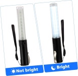 HOMSFOU 크리에이티브 야광봉 재사용 가능한 홀리데이 파티 이벤트 멀티 모드 조명 콘서트 교통 통제 재미있는 내구성 있는 디자인 White... 