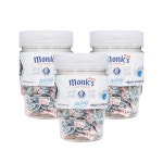 monks 몽스 아이스버그 목 캔디 100g 3개 화이트데이 이탈리아 수제 미니 박하 사탕 : 마켓아를