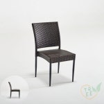 OT 라탄 가든 체어 암리스 베란다의자 야외카페의자 : 오렌지스토아