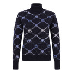 보그너 여성 캐시미어 로고 자가드 모크넥 풀오버 니트 01-244-202-07 : 롯데백화점미아점