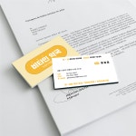 독특한 레이아웃 구성의 온누리약국명함 약사명함 : 인정샵