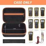 플루크 17B+/15B+/ 117/116/ 115/114/ 107 디지털 멀티미터 지퍼가 달린 메시 포켓이 있는 보호 보관 가방 및 액세서리용 분리기와... 