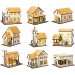 11323896 만들기 3D 퍼즐 조립 입체 모형 Wooden Puzzles for Adults Log Cabin DIY Wood Miniature House Building : 오공코퍼레이션
