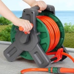 2size 프리미엄 릴호스 10모드 분사기 세트 1P 청소 세차 원예용 호수건 워터릴 : 검바몰