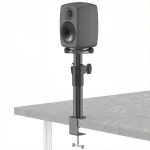 스탠드용 높이 조절 가능한 데스크탑 스피커 스탠드 케이블 관리 포함 - Genelec 스튜디 Clamp-on Desk Stand-Black : 미당3