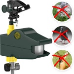 훈트 사슴 퇴치제 및 고양이 야외 - 정원용 억제제 야적장용 토끼 개 동물을 억제하기 위한 모션 활성 스프링클러 센서 : 바겐하임