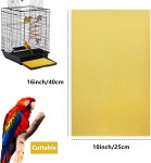 새장용 Acist 10PCS 자갈 종이 16 x 10 인치 절단 가능한 바다 사포 라이너 단단한 부리 새를 위한 칼슘 앵무새를 새장 칵테일 및 모든... 