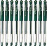 유니볼 시그노 스냅캡 젤 잉크 볼펜 0.38mm 엑스트라 파인 포인트 그린 블랙 Y.UM151A.7 10팩 : 에이원유통52