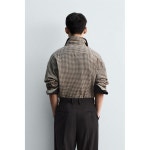 [국내] 자라 남성 ZARA 릴렉스핏 체크 셔츠 - 샌드 / 블랙 4061/112/088 Men 3373630 : 리즌투바이