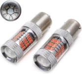 BMW F22 F30 F32 2 3 4 시리즈 리어 턴 시그널 라이트 또는 브레이크/테일 라이트와 호환되는 iJDMTOY 브릴리언트 레드 54-SMD 7506... 