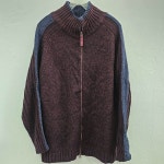 GELANDE 니트 집업 공용 100/105 J6054 : 스카이빈티지