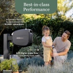 호스링크 90피트 하이플로우 진화 접이식 정원 호스 릴 새로운 헤비 듀티 자동 되감기 어디서나 잠금 180도 회전 마당 및 야외용 벽걸이... 