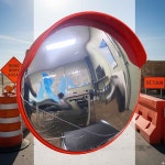 PC반사경 고급형 교통도구 삼거리확인 반사거울 : 트 레 인 샵