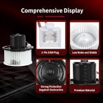 Vetmor® HVAC 히터 블로워 모터 프론트 700010 1994-2002 닷지 램... 그랜드 체로키 팬이 장착된 자동차 대체 700010 : 타타글로벌