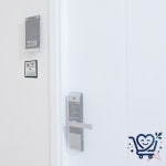 점자표지판 J0206 블랙/실버 알루미늄 입구 표시 : 오로라베이