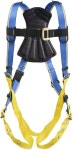 베르너 H2111 블루 아머 1000 스탠다드1D 링 하네스 텅 버클 다리M/L 팩당 1개 Medium-Large Black-blue-yellow : 사이에몰
