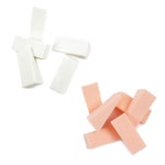 슈슈 라텍스 대용량 메이크업 스펀지 퍼프 100p 조각퍼프 화장용스펀지 : 해피슈슈샵