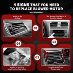 Vetmor® HVAC 히터 블로워 모터 프론트 700010 1994-2002 닷지 램... 그랜드 체로키 팬이 장착된 자동차 대체 700010 : 타타글로벌