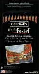 GENERALS 색연필 세트 G4401-24A 파스텔 초크 연필 24개 EB : 은일오트린카