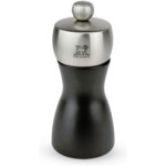 푸조 - 피지 수동 페퍼 밀 조절 가능한 그라인더 비치우드 및 스테인리스 스틸 매트 블랙 5인치 : I비컴퍼니